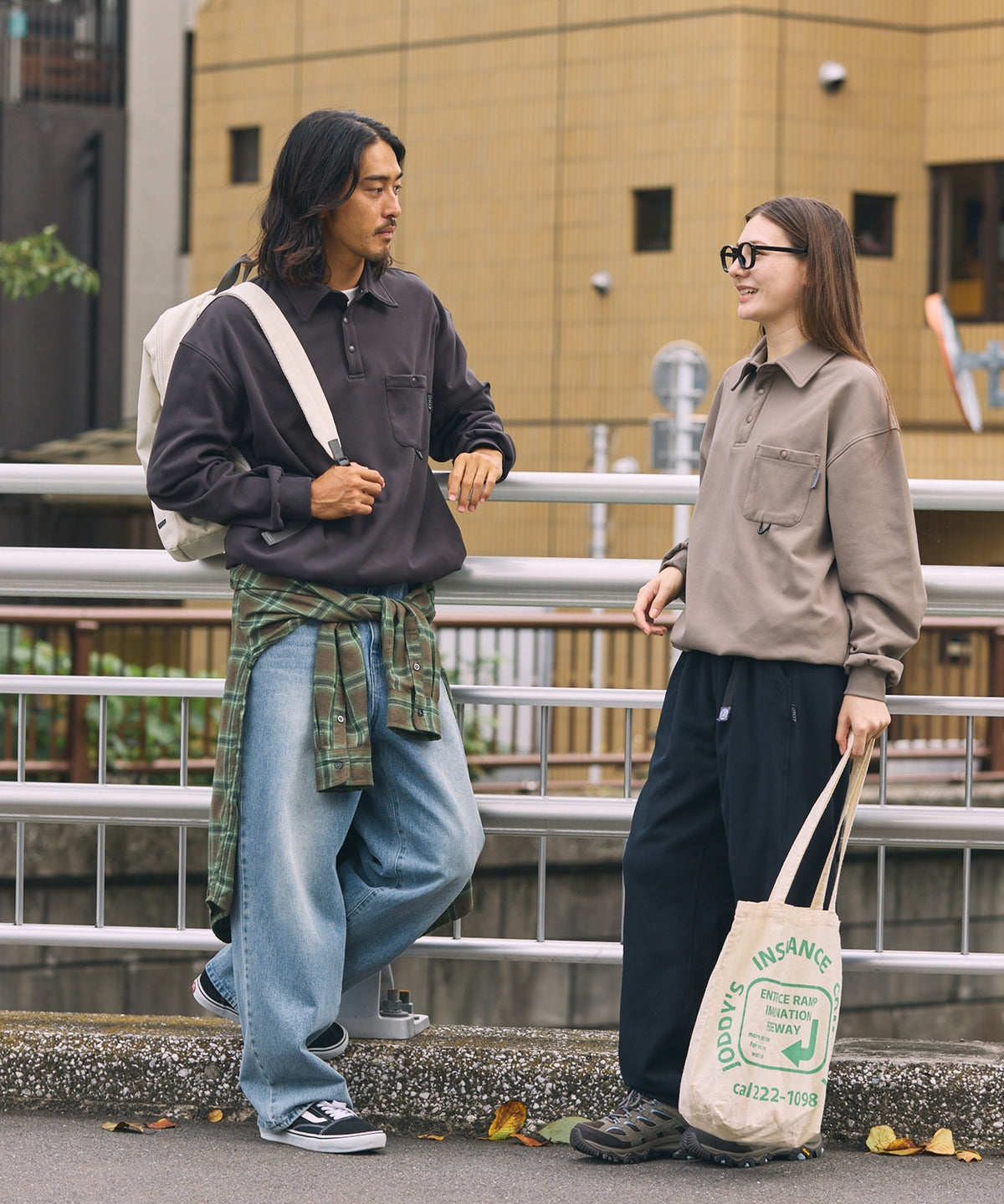 THE CRAFT CREW PRODUCTS / 四向彈性機能 長袖POLO衫（抽繩下擺）