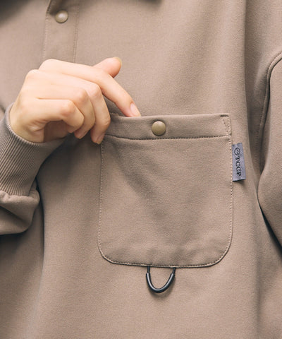 THE CRAFT CREW PRODUCTS / 四向彈性機能 長袖POLO衫（抽繩下擺）