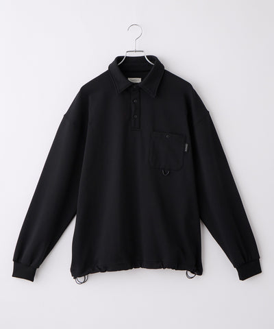 THE CRAFT CREW PRODUCTS / 四向彈性機能 長袖POLO衫（抽繩下擺）
