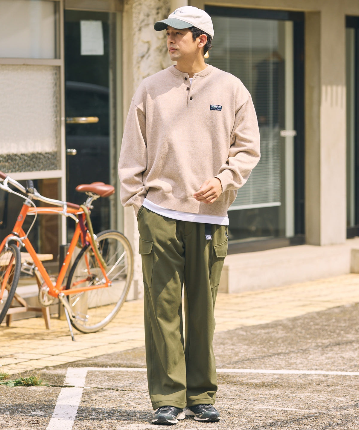 THE CRAFT CREW PRODUCTS / 四向彈性機能工裝褲（織帶腰帶．抽繩褲口）