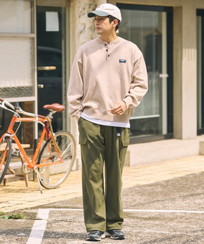 THE CRAFT CREW PRODUCTS / 四向彈性機能工裝褲（織帶腰帶．抽繩褲口）