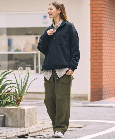 THE CRAFT CREW PRODUCTS / 四向彈性機能工裝褲（織帶腰帶．抽繩褲口）
