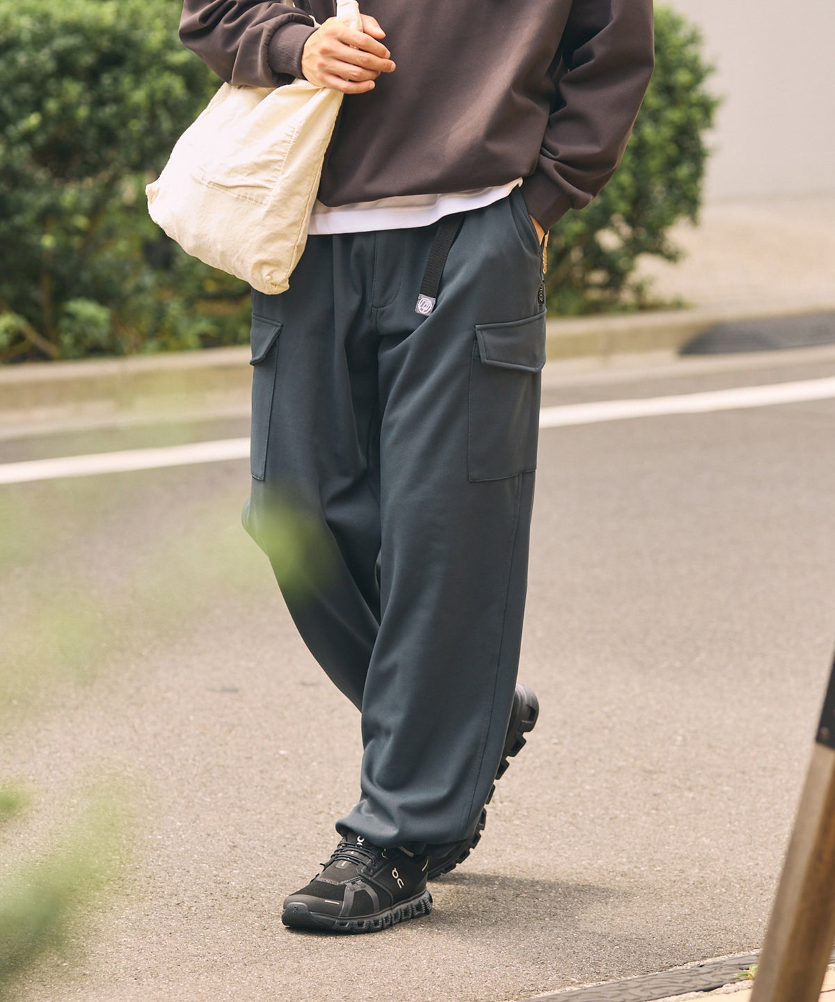 THE CRAFT CREW PRODUCTS / 四向彈性機能工裝褲（織帶腰帶．抽繩褲口）