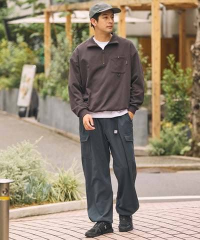 THE CRAFT CREW PRODUCTS / 四向彈性機能工裝褲（織帶腰帶．抽繩褲口）