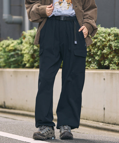 THE CRAFT CREW PRODUCTS / 四向彈性機能工裝褲（織帶腰帶．抽繩褲口）