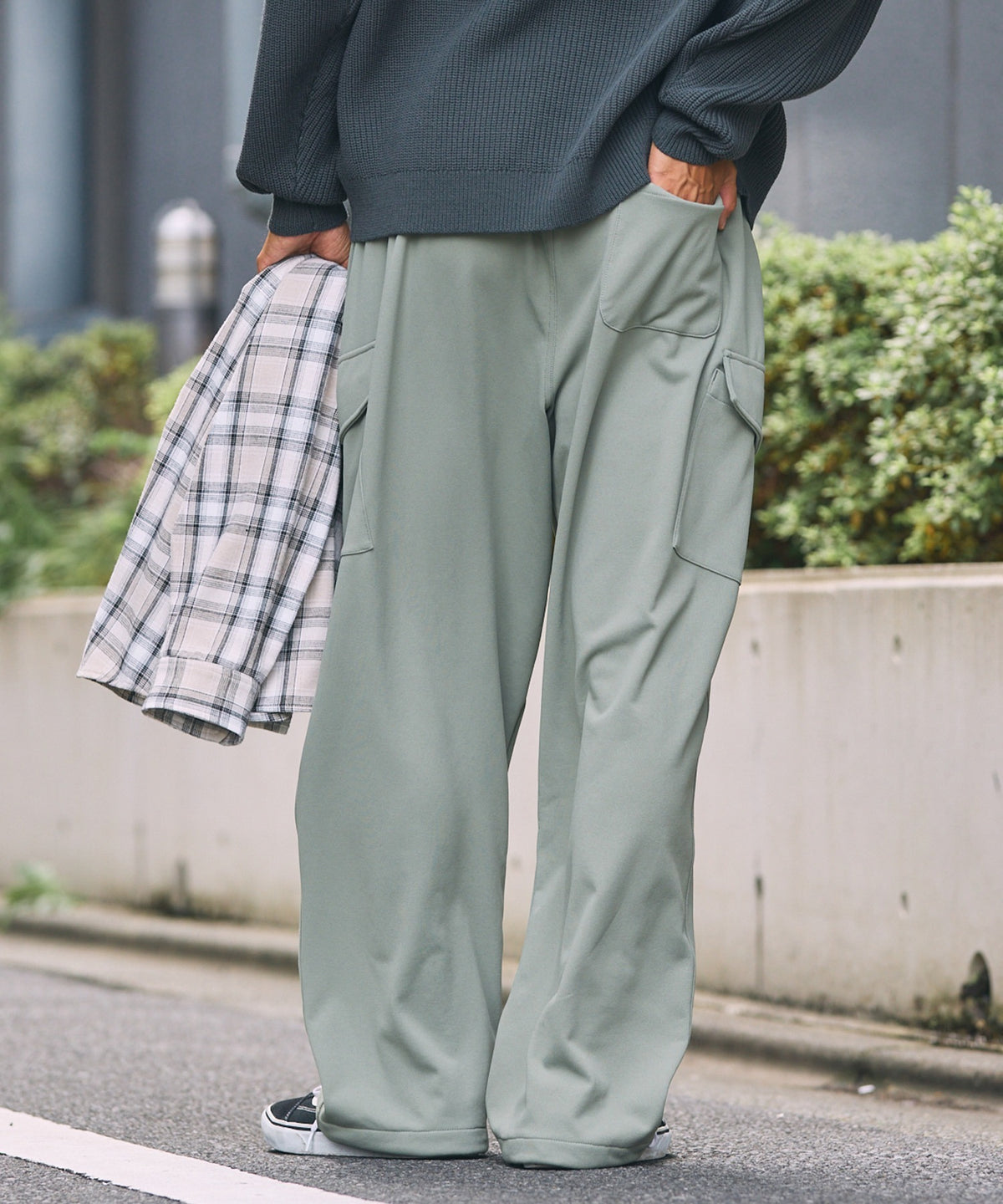 THE CRAFT CREW PRODUCTS / 四向彈性機能工裝褲（織帶腰帶．抽繩褲口）
