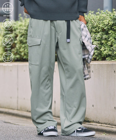 THE CRAFT CREW PRODUCTS / 四向彈性機能工裝褲（織帶腰帶．抽繩褲口）