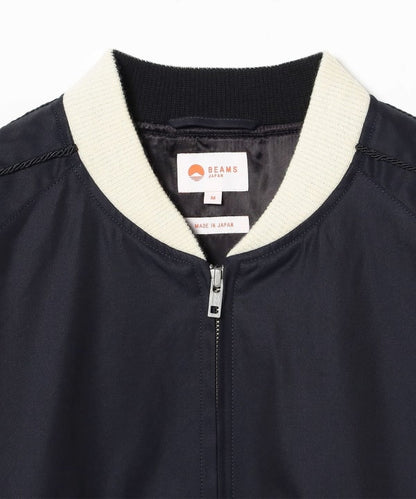 BEAMS JAPAN / 棉絲混紡光澤短版夾克