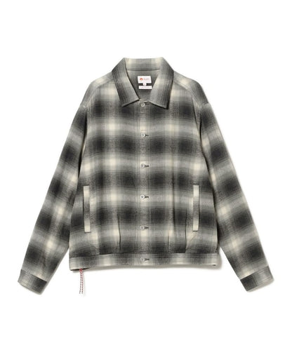 BEAMS JAPAN / 格紋立領外套