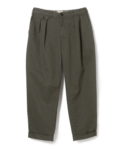 BEAMS JAPAN  2 PLEATED CHINO TROUSERS / 兩褶斜紋褶錐形長褲（日本製）