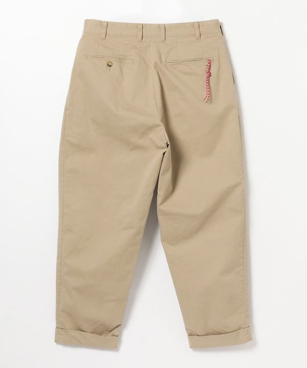 BEAMS JAPAN  2 PLEATED CHINO TROUSERS / 兩褶斜紋褶錐形長褲（日本製）