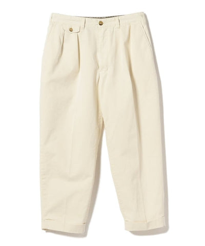 BEAMS JAPAN  2 PLEATED CHINO TROUSERS / 兩褶斜紋褶錐形長褲（日本製）