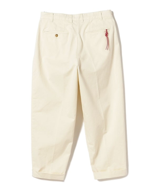 BEAMS JAPAN  2 PLEATED CHINO TROUSERS / 兩褶斜紋褶錐形長褲（日本製）