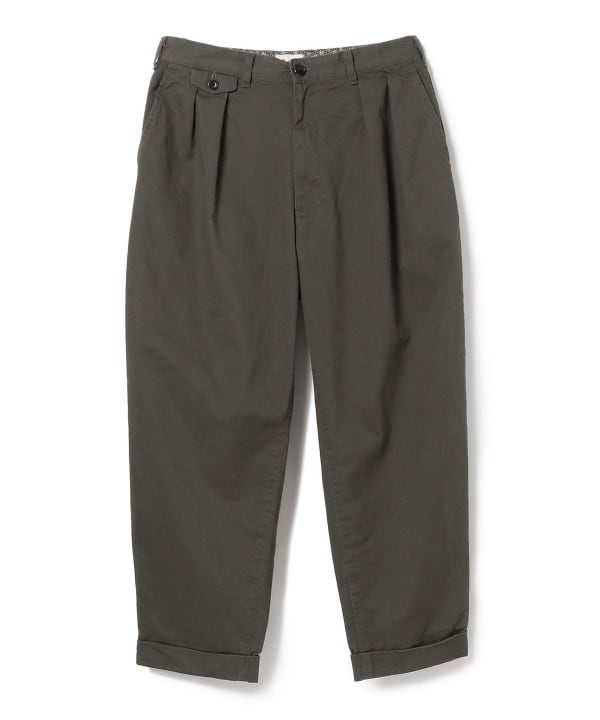 BEAMS JAPAN  2 PLEATED CHINO TROUSERS / 兩褶斜紋褶錐形長褲（日本製）