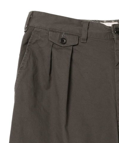BEAMS JAPAN  2 PLEATED CHINO TROUSERS / 兩褶斜紋褶錐形長褲（日本製）