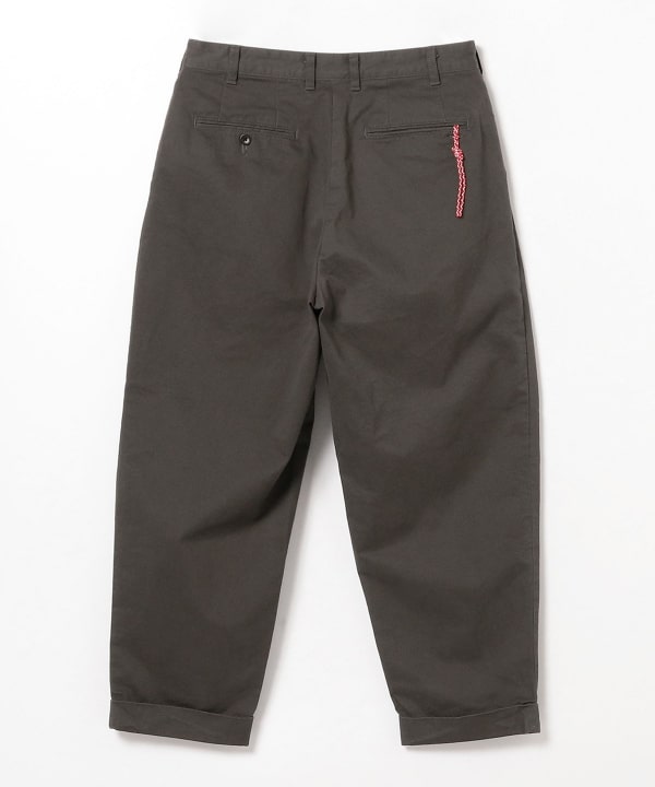 BEAMS JAPAN  2 PLEATED CHINO TROUSERS / 兩褶斜紋褶錐形長褲（日本製）
