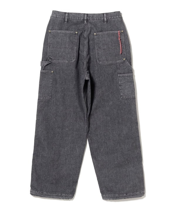 BEAMS JAPAN / 寬版彈性工裝丹寧褲