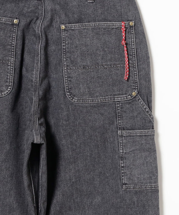 BEAMS JAPAN / 寬版彈性工裝丹寧褲