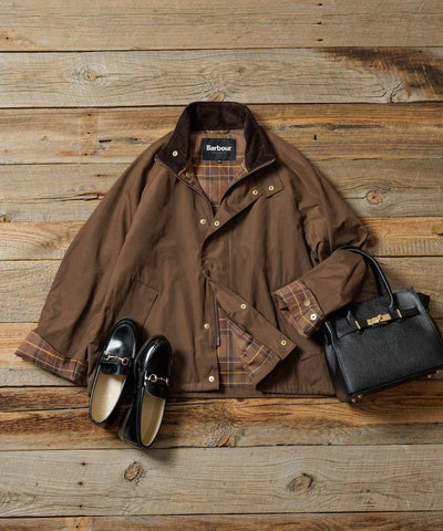 Barbour × FREAK'S STORE／女裝 TRANSPORT 短版立領外套（日本聯名限定）