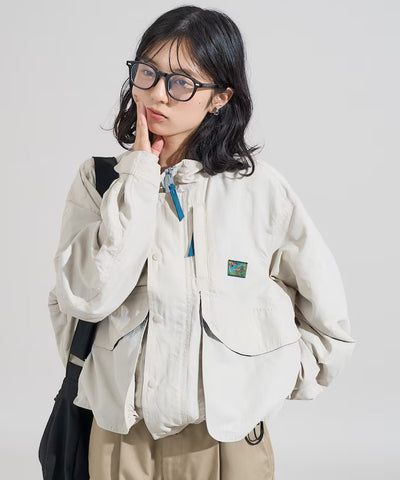 Foxfire × FREAK'S STORE／女裝 短版工裝尼龍外套 （日本聯名限定）