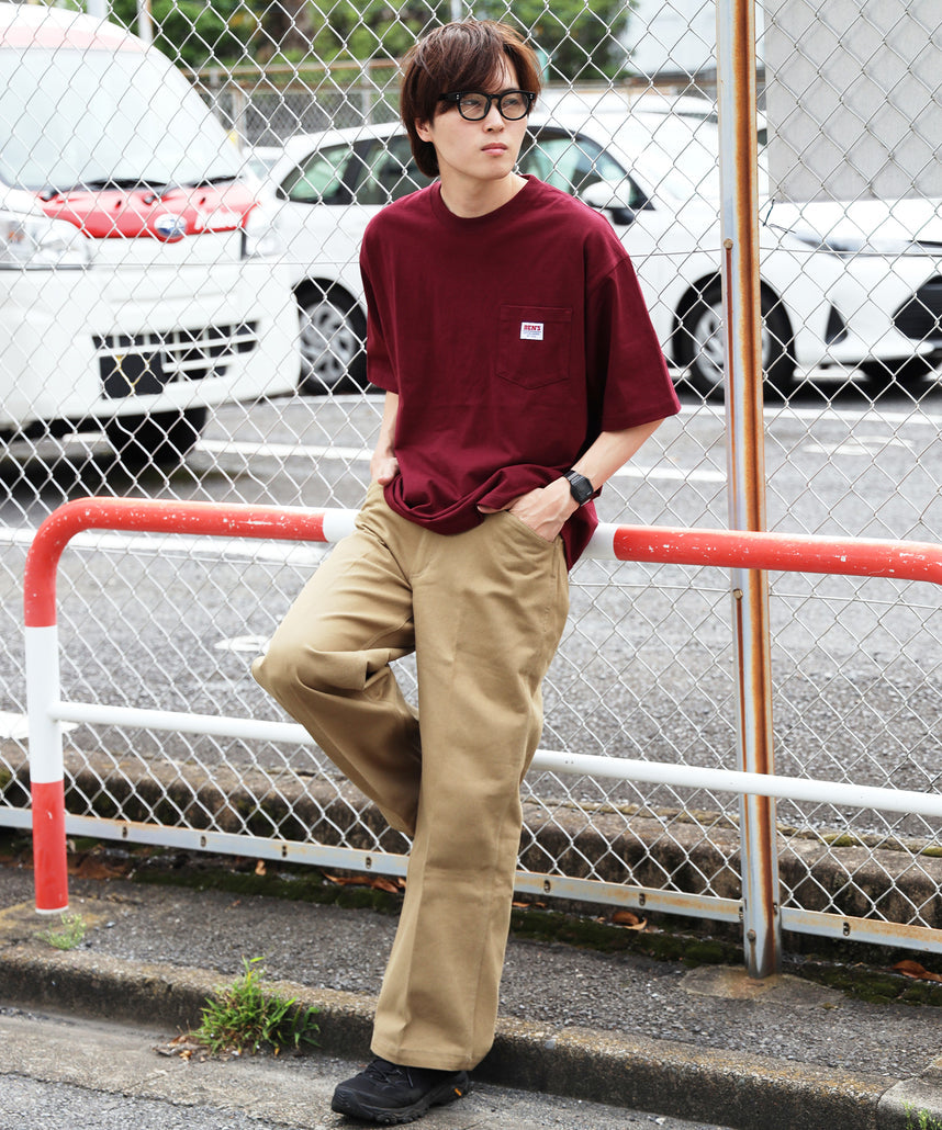 BEN DAVIS BIG POCKET TEE  / 復古小標 重磅口袋 短袖T恤
