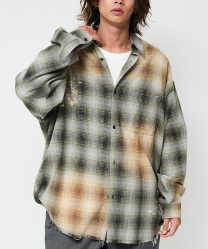 FREAK’S STORE / 仿舊格紋襯衫