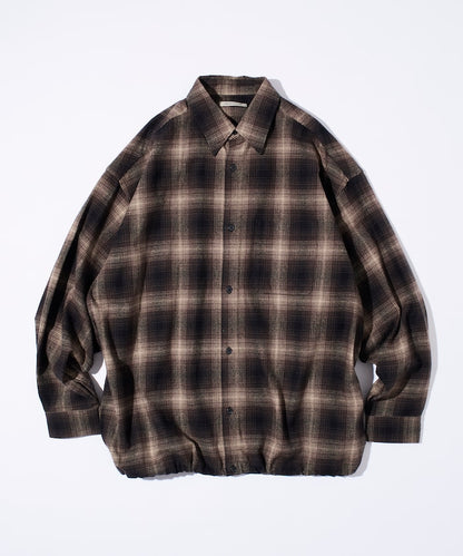 FREAK’S STORE / 漸層格紋 束口 襯衫