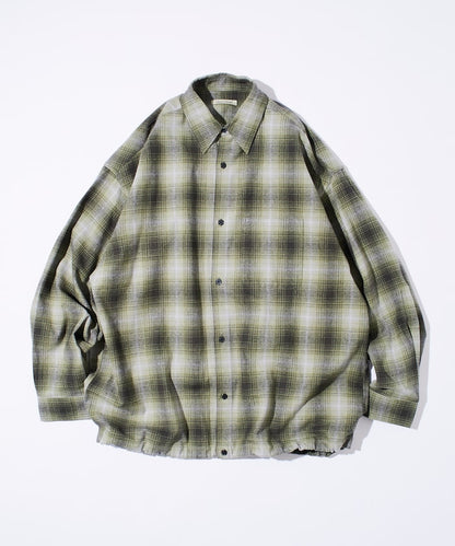 FREAK’S STORE / 漸層格紋 束口 襯衫