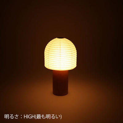 シラキ工芸 TORCHIN　BELL　白／ナチュラル / 合紙攜帶桌燈