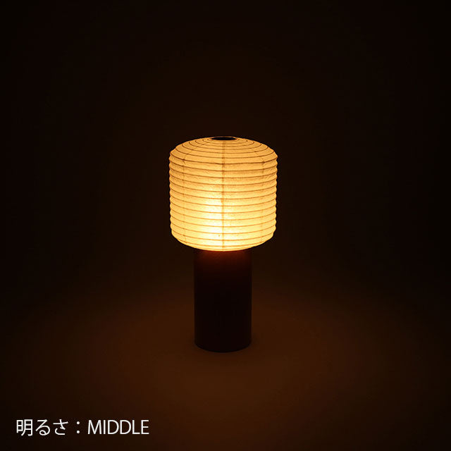 シラキ工芸 TORCHIN　SQUARE　白／ナチュラル / 合紙攜帶桌燈