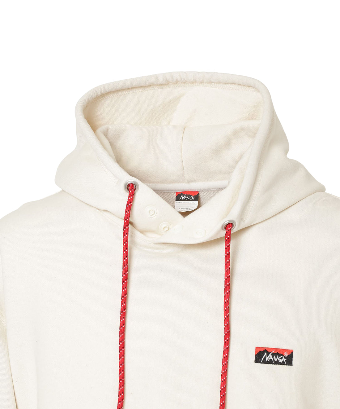 NANGA ECO HYBRID MINI BOX LOGO EMBROIDERY SWEAT HOODIE / 刺繡小標 連帽衫