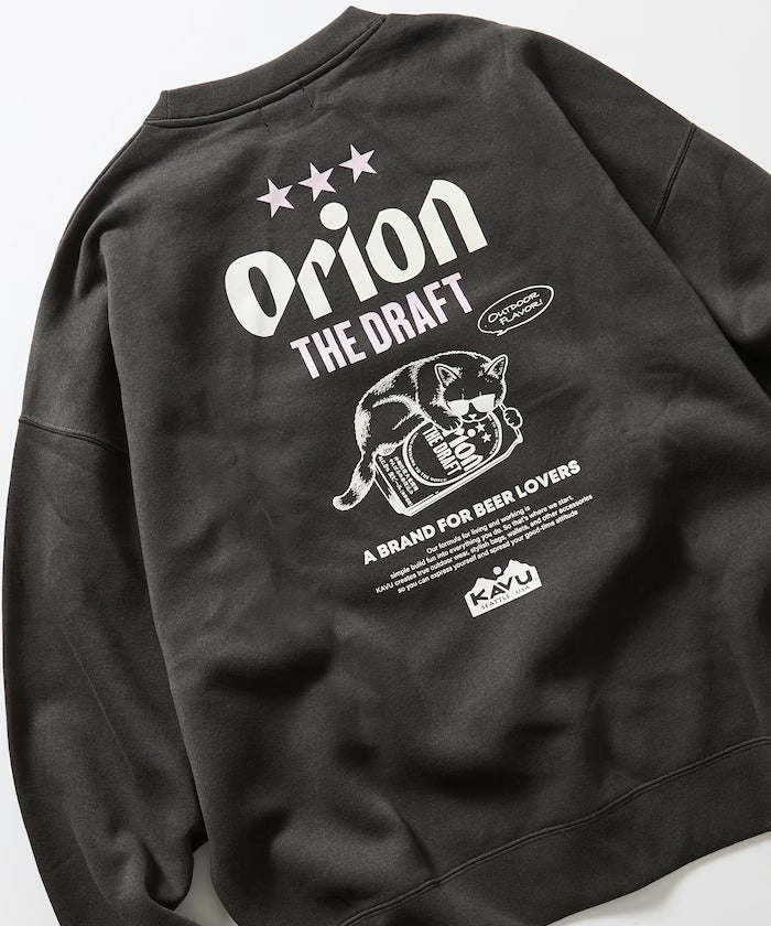KAVU × ORION × FREAK'S STORE / 貓咪啤酒 圓領衫（日本聯名限定）