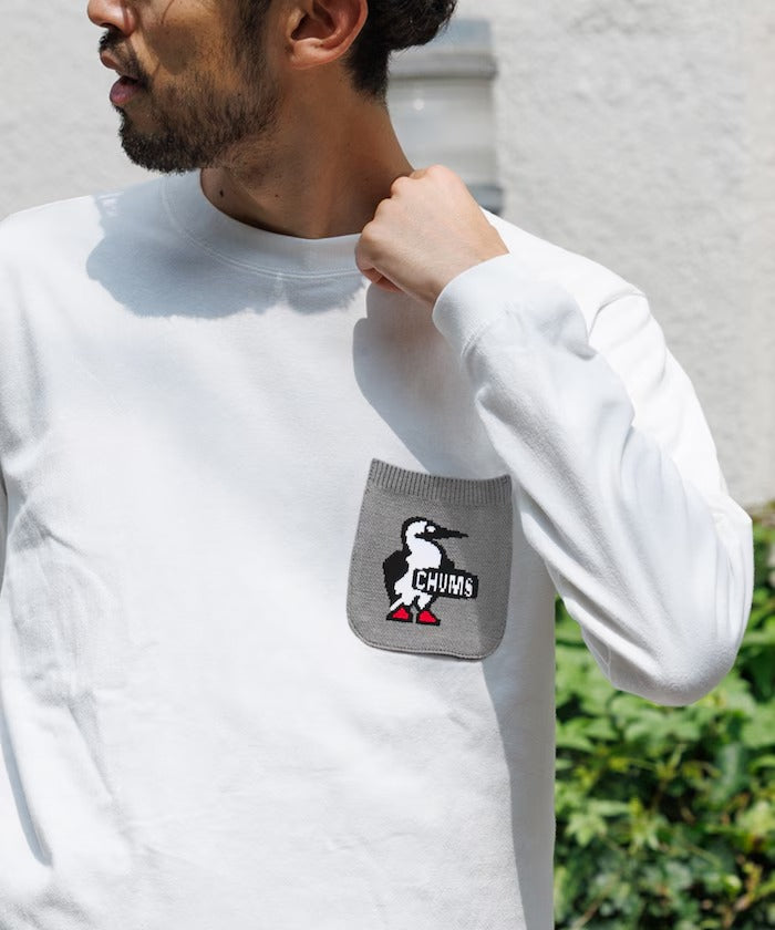 CHUMS × FREAK'S STORE／針織拼接口袋長袖T恤（日本聯名限定）