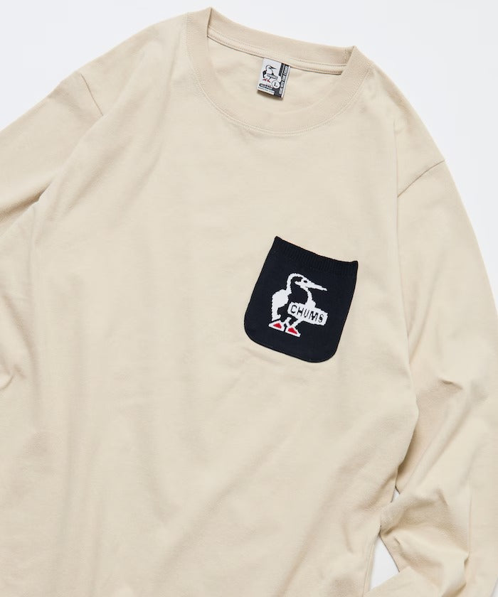 CHUMS × FREAK'S STORE／針織拼接口袋長袖T恤（日本聯名限定）