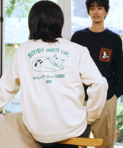 CHUMS × FREAK'S STORE／貓咪大嘴鳥圓領衫（日本聯名限定）