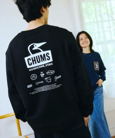 CHUMS × FREAK'S STORE／復古歷史圖騰圓領衫（日本聯名限定）