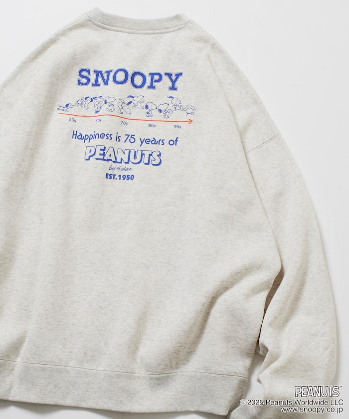 PEANUTS x FREAK’S STROE / 75週年 寬鬆落肩 圓領衫
