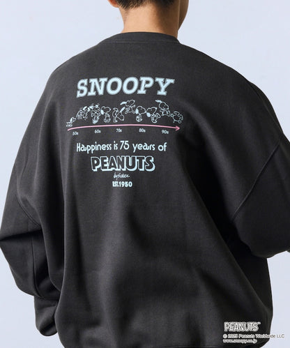PEANUTS x FREAK’S STROE / 75週年 寬鬆落肩 圓領衫
