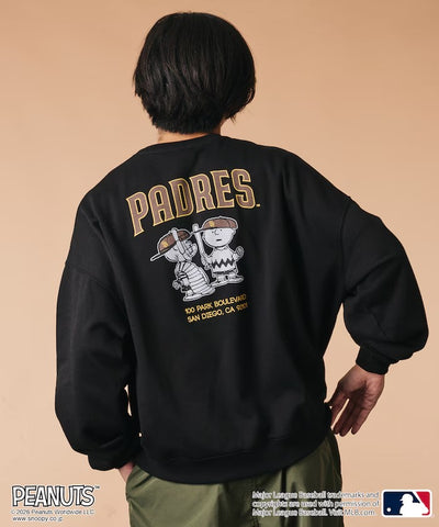 PEANUTS × MLB × FREAK'S STORE / 教士隊背印大廓形 圓領衫（日本聯名限定）
