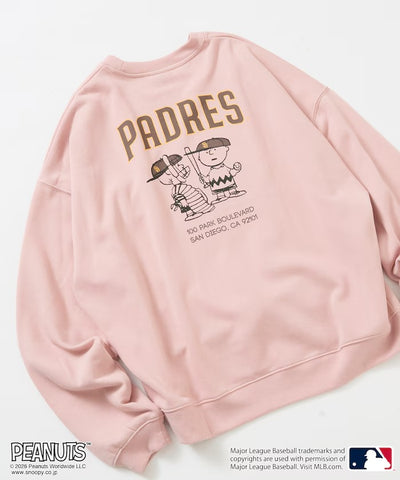 PEANUTS × MLB × FREAK'S STORE / 教士隊背印大廓形 圓領衫（日本聯名限定）