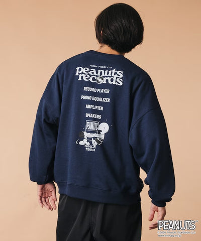 PEANUTS × FREAK'S STORE / 唱片印花大廓形 圓領衫（日本聯名限定）