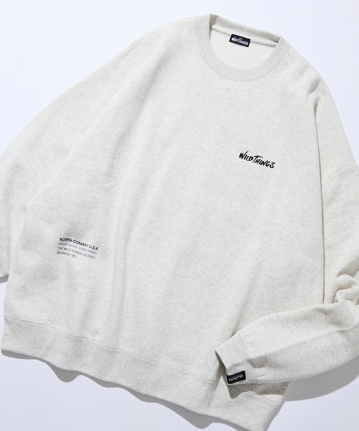 WILD THINGS×FREAK'S STORE / 小標 圓領衫