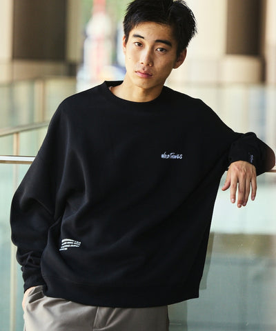 WILD THINGS×FREAK'S STORE / 小標 圓領衫