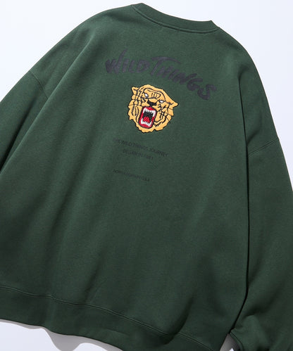 WILD THINGS×FREAK'S STORE / 虎紋刺繡 圓領衫