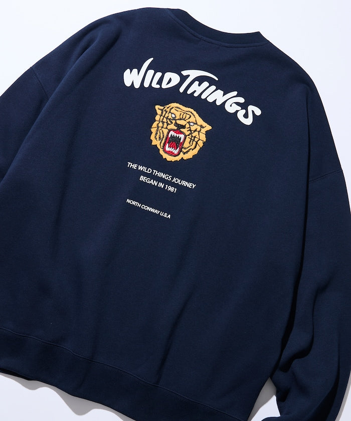 WILD THINGS×FREAK'S STORE / 虎紋刺繡 圓領衫