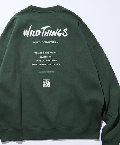 WILD THINGS×FREAK'S STORE / 標誌 圓領衫