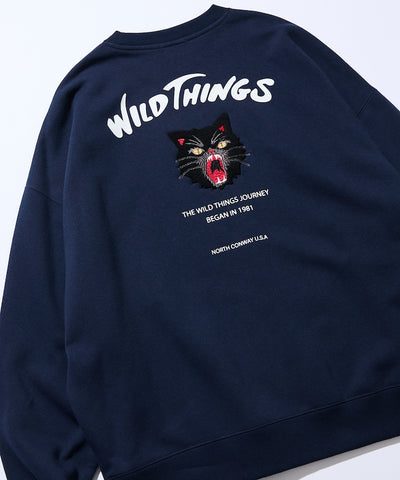 WILD THINGS×FREAK'S STORE / 刺繡圖案 圓領衫