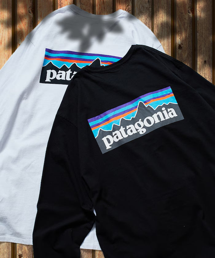 PATAGONIA Long-Sleeved P-6 Logo Responsibili-Tee /  P-6 標誌長袖T恤