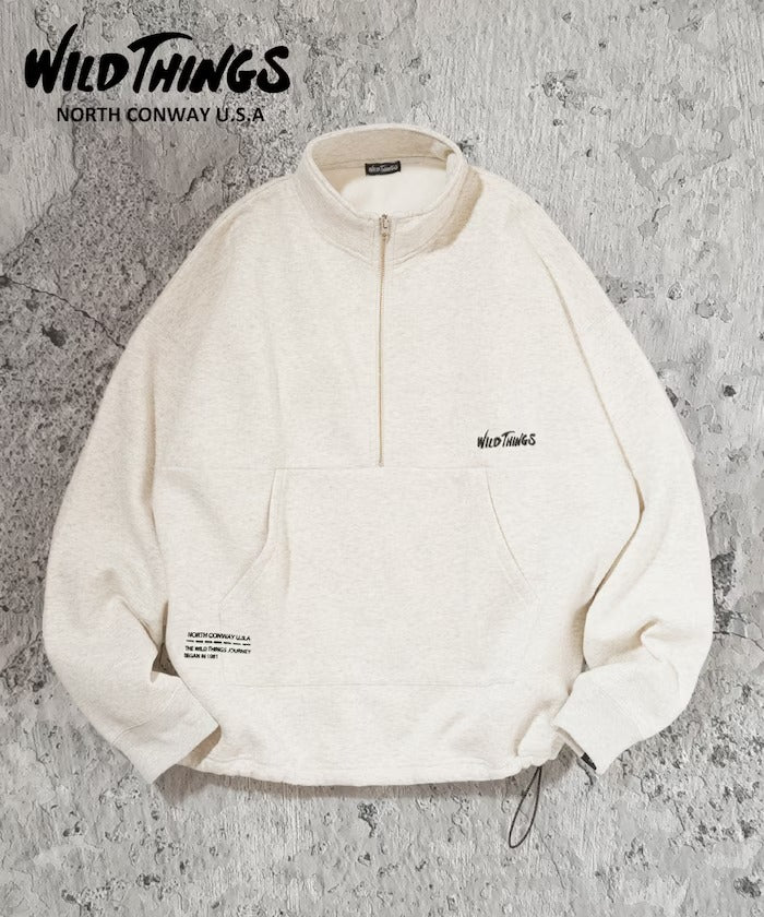 WILD THINGS × FREAK'S STORE / 小標 半拉鍊開襟衫（日本聯名限定）