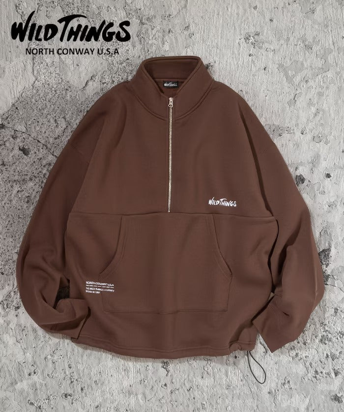 WILD THINGS × FREAK'S STORE / 小標 半拉鍊開襟衫（日本聯名限定）
